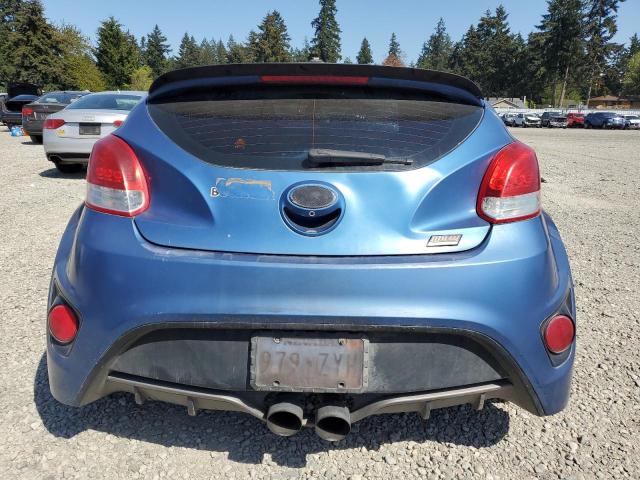 KMHTC6AE6GU250732 - 2016 HYUNDAI VELOSTER TURBO BLUE photo 6