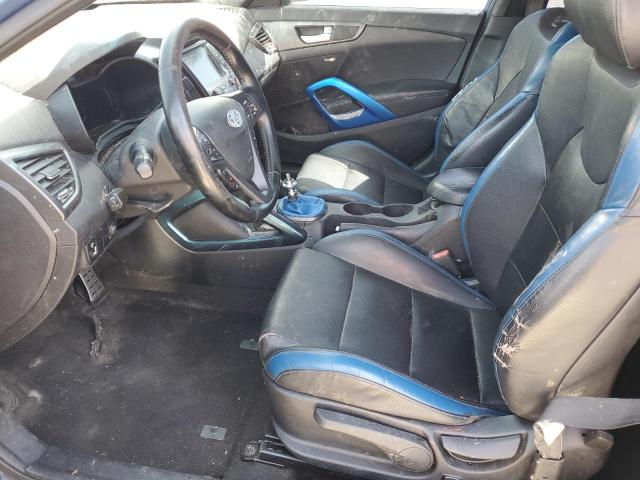 KMHTC6AE6GU250732 - 2016 HYUNDAI VELOSTER TURBO BLUE photo 7