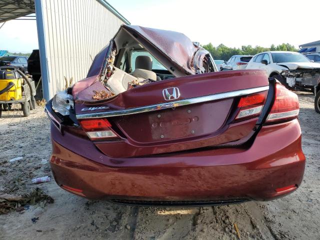 19XFB2F90FE020691 - 2015 HONDA CIVIC EXL 勃艮第红 照片 6