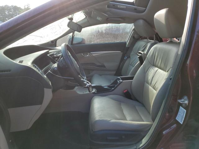 19XFB2F90FE020691 - 2015 HONDA CIVIC EXL 勃艮第红 照片 7