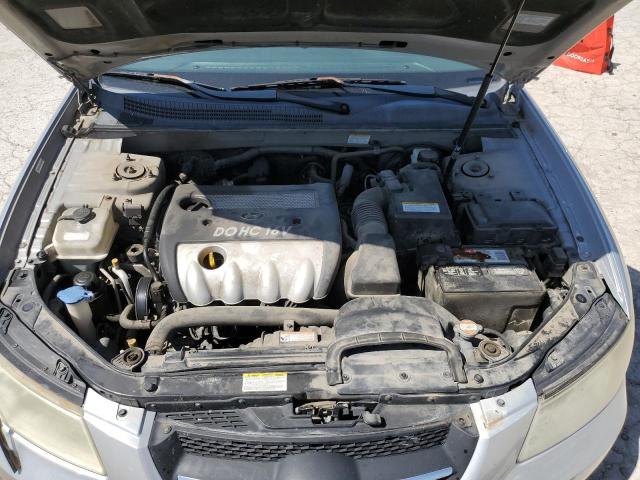 5NPEU46C68H327178 - 2008 HYUNDAI SONATA SE SILVER photo 11