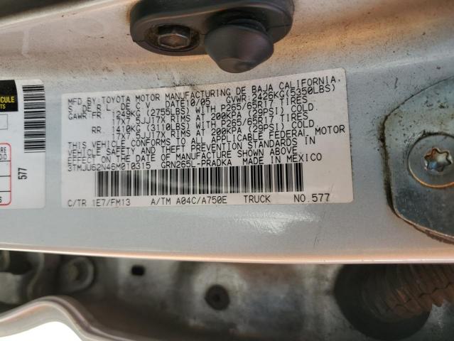 3TMJU62N46M010315 - 2006 TOYOTA TACOMA DOUBLE CAB PRERUNNER SILVER photo 13