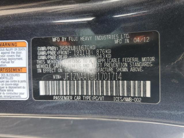 JF1ZNAA19D1701714 - 2013 TOYOTA SCION FR-S CHARCOAL photo 13