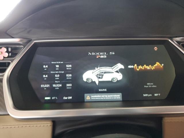 5YJSA1DP0CFP01761 - 2012 TESLA MODEL S 白色 照片 9