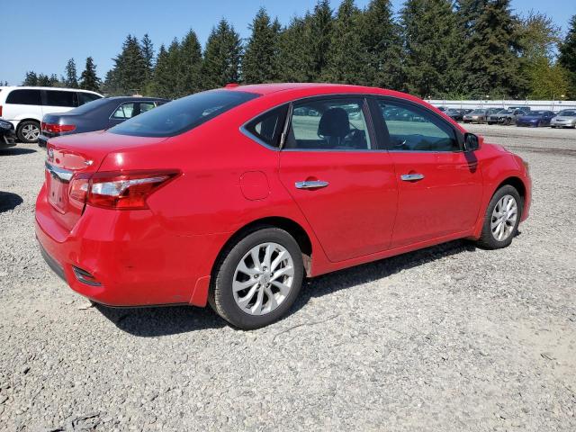 3N1AB7AP8JL663567 - 2018 NISSAN SENTRA S RED photo 3