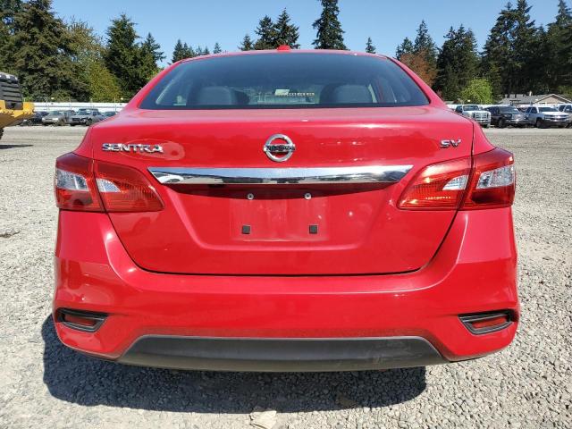 3N1AB7AP8JL663567 - 2018 NISSAN SENTRA S RED photo 6