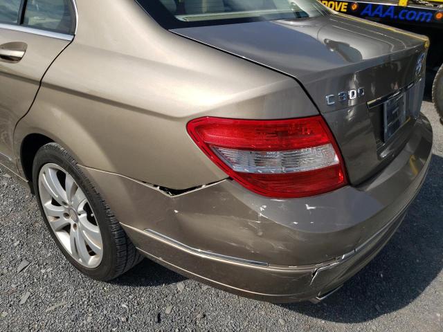 WDDGF5EB3BR171768 - 2011 MERCEDES-BENZ C 300 TAN photo 9