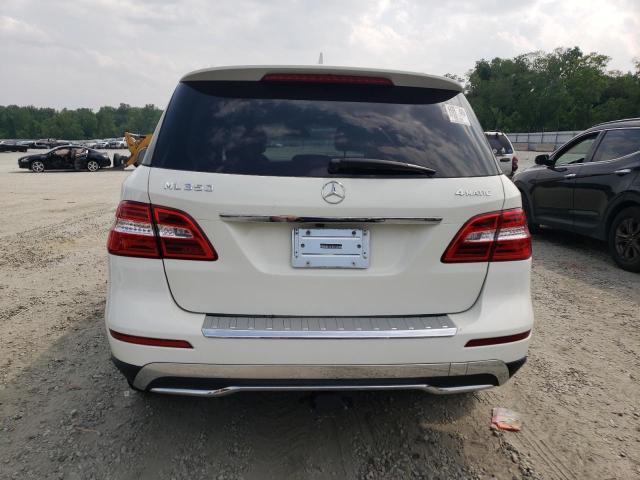 4JGDA5HB9DA104466 - 2013 MERCEDES-BENZ ML 350 4MATIC WHITE photo 6