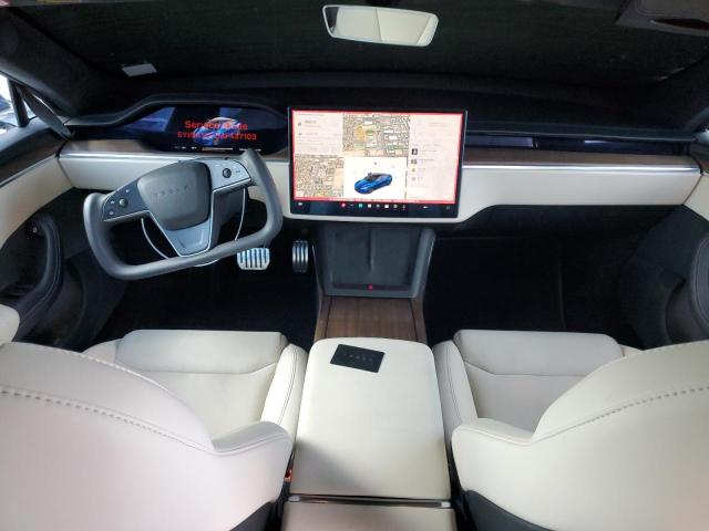 5YJSA1E52MF437103 - 2021 TESLA MODEL S BLUE photo 8