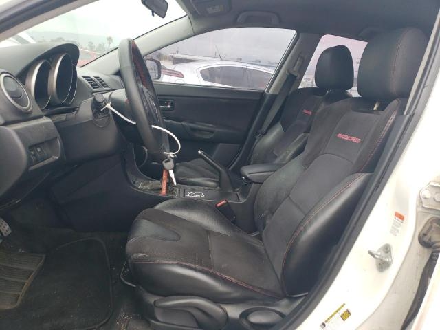 JM1BK34M181148830 - 2008 MAZDA SPEED 3 WHITE photo 7