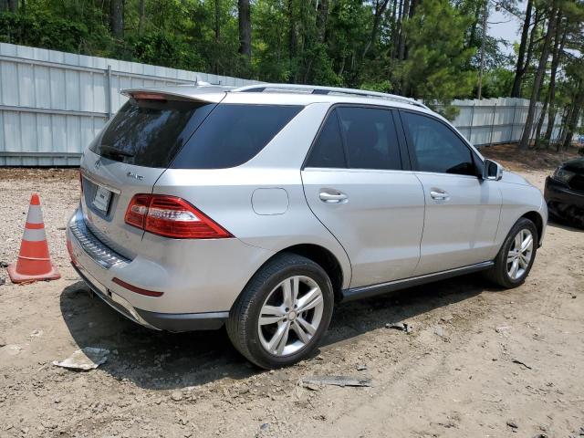 4JGDA5HBXEA292559 - 2014 MERCEDES-BENZ ML 350 4MATIC SILVER photo 3