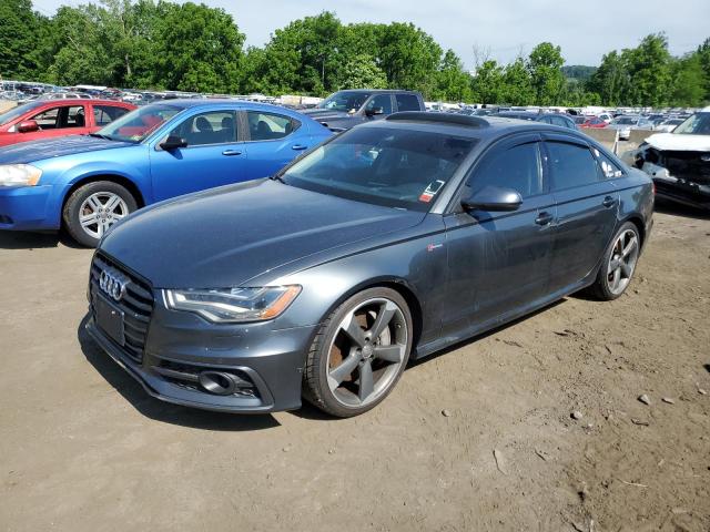 WAUHGAFCXFN007357 - 2015 AUDI A6 PRESTIGE GRAY photo 1