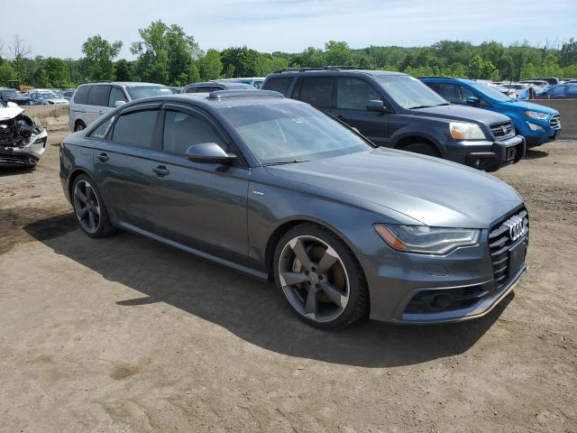 WAUHGAFCXFN007357 - 2015 AUDI A6 PRESTIGE GRAY photo 4