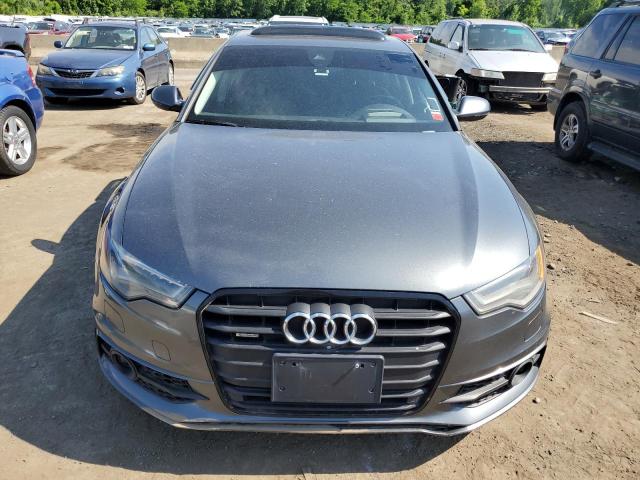 WAUHGAFCXFN007357 - 2015 AUDI A6 PRESTIGE GRAY photo 5