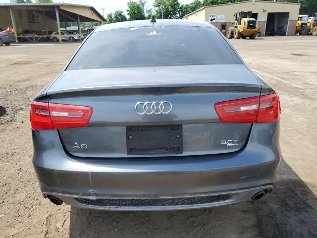WAUHGAFCXFN007357 - 2015 AUDI A6 PRESTIGE GRAY photo 6