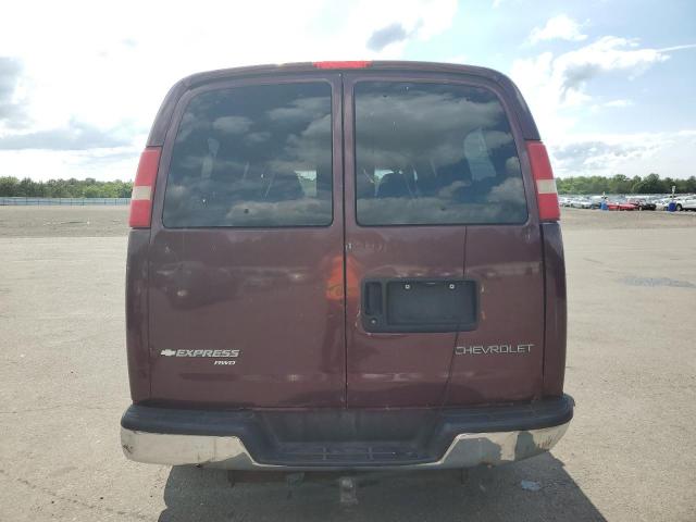 1GNFH15T241102421 - 2004 CHEVROLET EXPRESS PA BURGUNDY photo 6