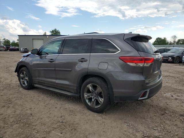 5TDDZRFH4JS491468 - 2018 TOYOTA HIGHLANDER LIMITED GRAY photo 2