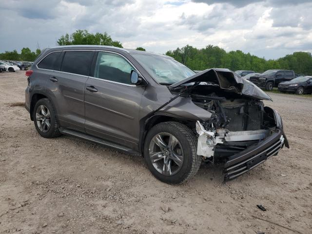 5TDDZRFH4JS491468 - 2018 TOYOTA HIGHLANDER LIMITED GRAY photo 4