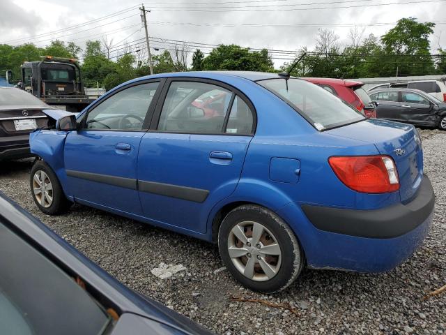 KNADE223396543663 - 2009 KIA RIO BASE BLUE photo 2