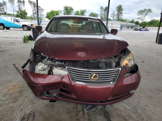 JTHBJ46G572078918 - 2007 LEXUS ES 350 MAROON photo 5