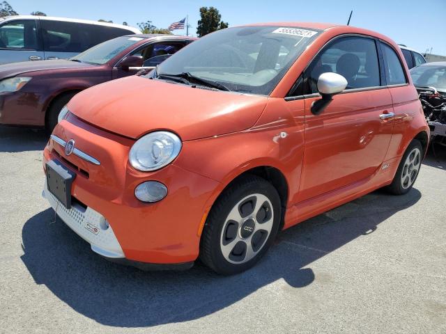 3C3CFFGE8FT749788 - 2015 FIAT 500 ELECTRIC ORANGE photo 1