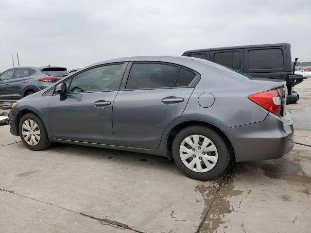 19XFB2F50CE092757 - 2012 HONDA CIVIC LX GRAY photo 2