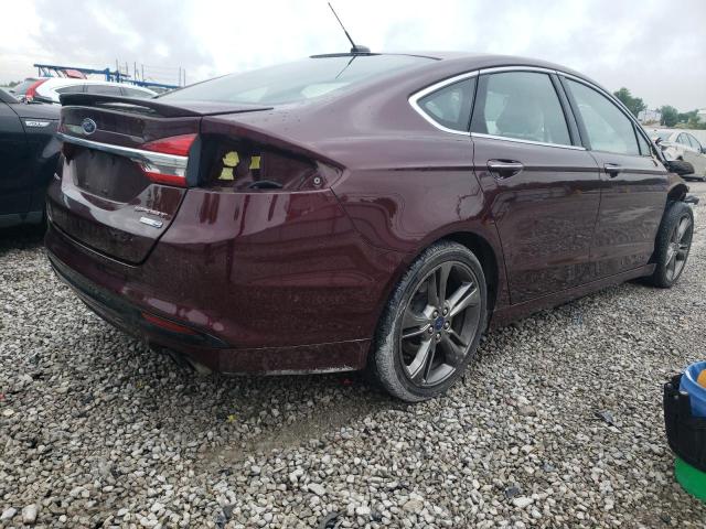 3FA6P0VP8HR291120 - 2017 FORD FUSION SPORT BURGUNDY photo 3