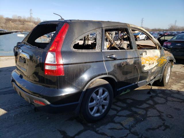 JHLRE48797C079441 - 2007 HONDA CR-V EXL BLACK photo 3