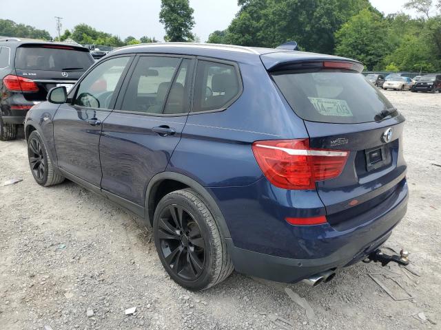 5UXWZ7C56G0M83549 - 2016 BMW X3 SDRIVE28I BLUE photo 2
