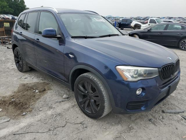 5UXWZ7C56G0M83549 - 2016 BMW X3 SDRIVE28I BLUE photo 4