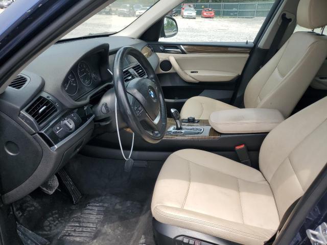 5UXWZ7C56G0M83549 - 2016 BMW X3 SDRIVE28I BLUE photo 7