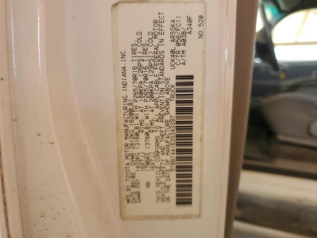 5TBBT44163S343397 - 2003 TOYOTA TUNDRA ACCESS CAB SR5 WHITE photo 12