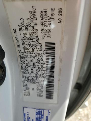 5TDZA22C74S181706 - 2004 TOYOTA SIENNA XLE WHITE photo 13