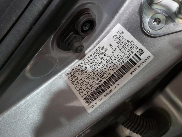 2HGFC2F88MH553248 - 2021 HONDA CIVIC SPORT 白色 照片 12