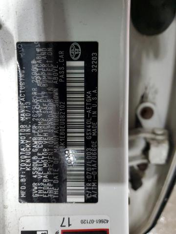 4T1BK1EB0EU082102 - 2014 TOYOTA AVALON BASE 白色 照片 13