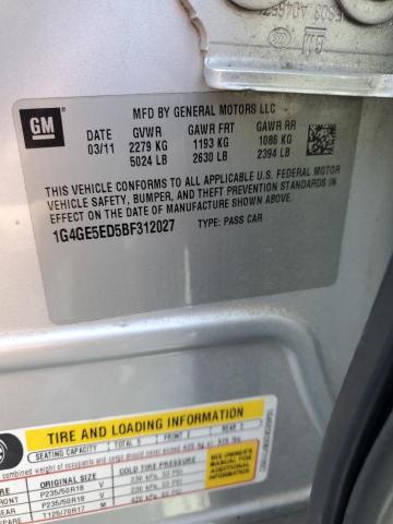 1G4GE5ED5BF312027 - 2011 BUICK LACROSSE CXS RED photo 12