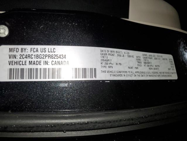 2C4RC1BG2PR625434 - 2023 CHRYSLER PACIFICA TOURING L BLACK photo 13