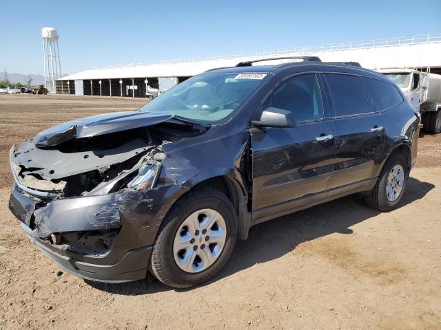 1GNKRFED1FJ340359 - 2015 CHEVROLET TRAVERSE LS GRAY photo 1