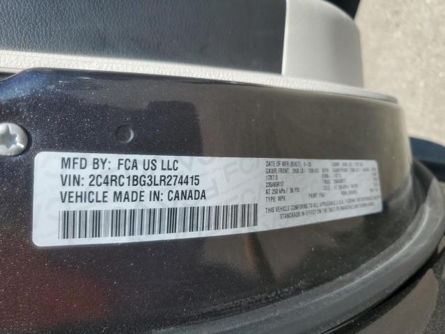 2C4RC1BG5KR577565 - 2019 CHRYSLER PACIFICA TOURING L GRAY photo 14