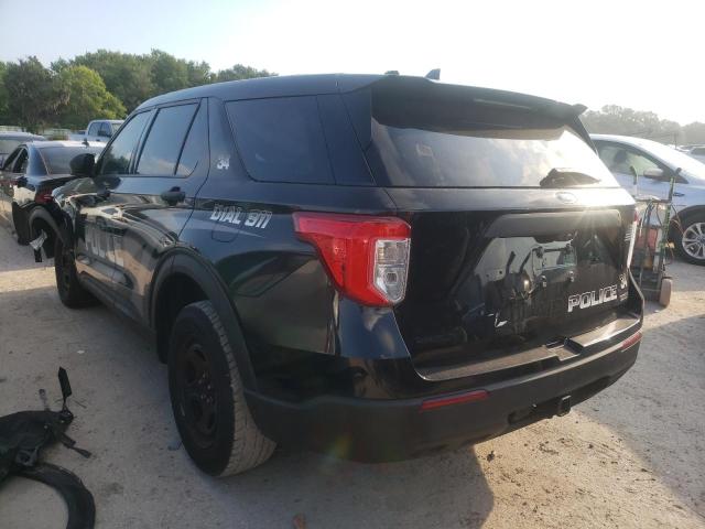 1FM5K8AB6LGA41982 - 2020 FORD EXPLORER POLICE INTERCEPTOR BLACK photo 3