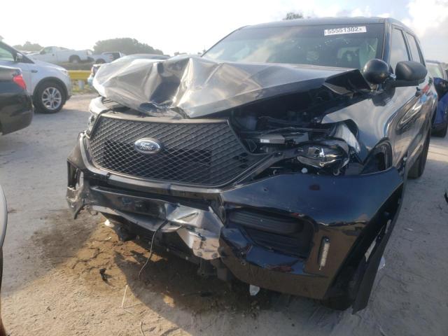 1FM5K8AB6LGA41982 - 2020 FORD EXPLORER POLICE INTERCEPTOR BLACK photo 9