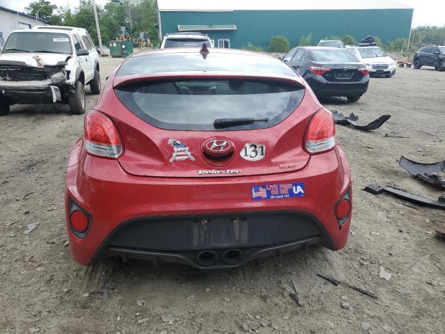 KMHTC6AE8FU232344 - 2015 HYUNDAI VELOSTER TURBO RED photo 6