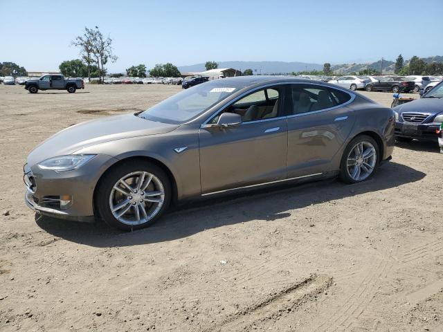 5YJSA1E18FF111936 - 2015 TESLA MODEL S TAN photo 1