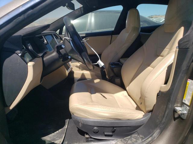 5YJSA1E18FF111936 - 2015 TESLA MODEL S TAN photo 7