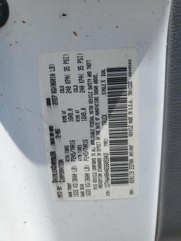 1D7HW48N46S605943 - 2006 DODGE DAKOTA QUAD SLT Blanco foto 12