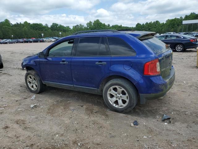 2FMDK4GC0EBB61372 - 2014 FORD EDGE SE BLUE photo 2