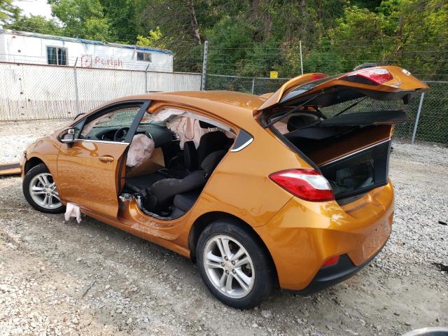 3G1BE6SM8HS554297 - 2017 CHEVROLET CRUZE LT ORANGE photo 2