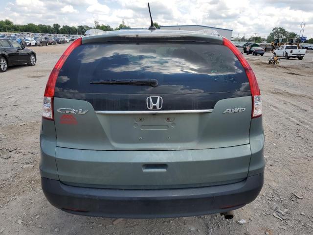 2HKRM4H76CH603854 - 2012 HONDA CR-V EXL GREEN photo 6