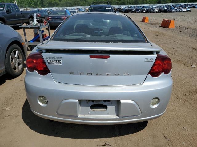 4B3AG52H24E033915 - 2004 DODGE STRATUS R/T SILVER photo 6