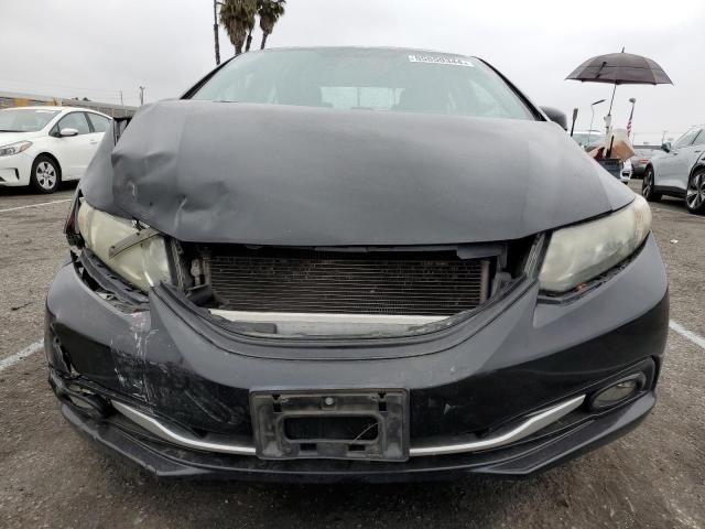 19XFB2F90DE247571 - 2013 HONDA CIVIC EXL BLACK photo 5